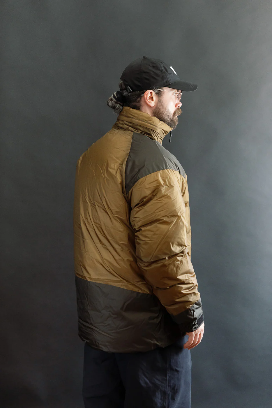 Aurora Light Down Stand Collar Jacket Mikami - Coyote - Image 14