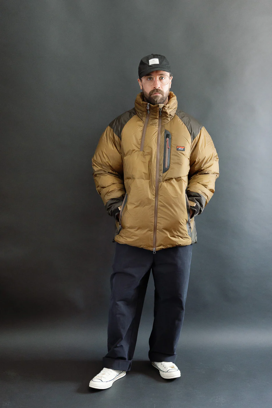 Aurora Light Down Stand Collar Jacket Mikami - Coyote - Image 7