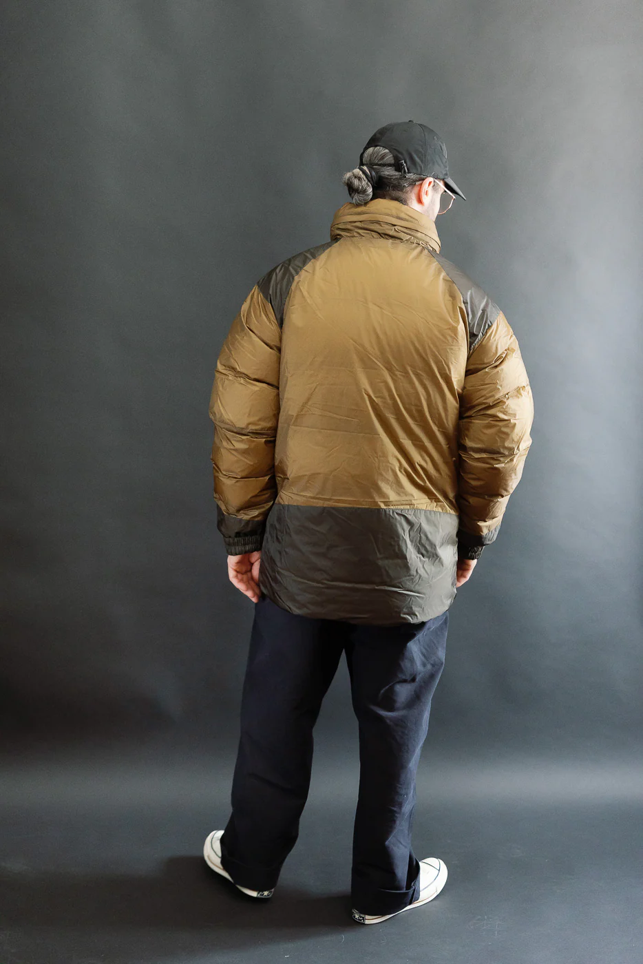 Aurora Light Down Stand Collar Jacket Mikami - Coyote - Image 9
