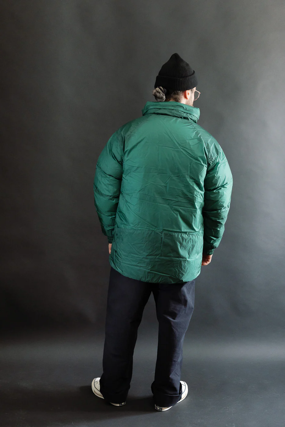 Aurora Light Down Stand Collar Jacket Mikami - Green - Image 10