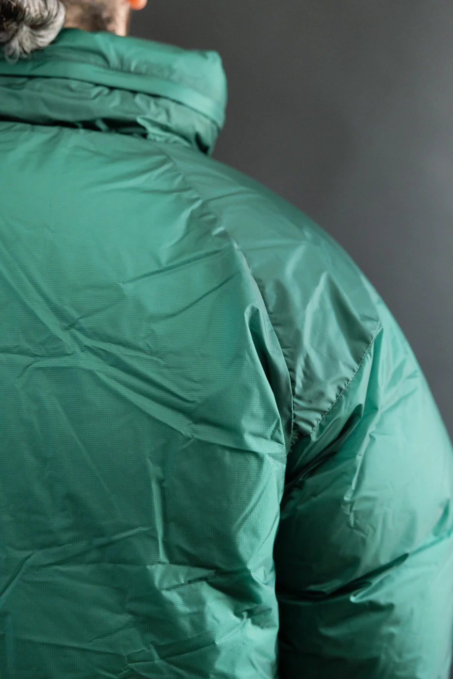 Aurora Light Down Stand Collar Jacket Mikami - Green - Image 20