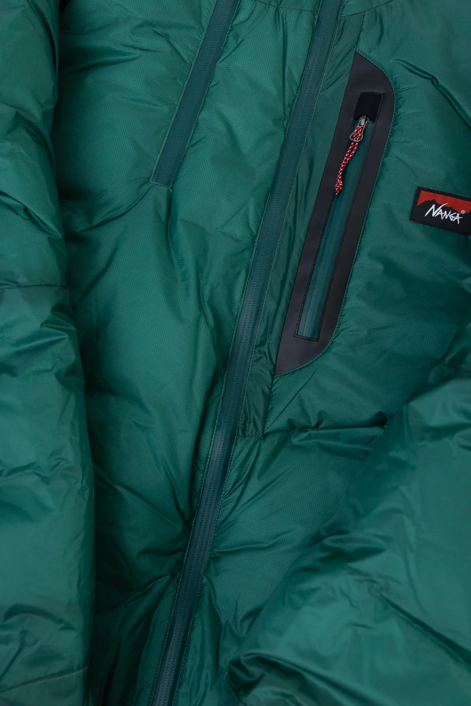 Aurora Light Down Stand Collar Jacket Mikami - Green - Image 3