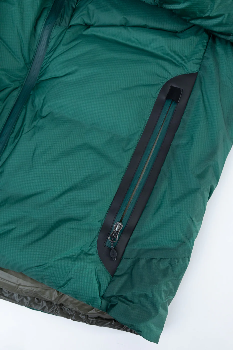 Aurora Light Down Stand Collar Jacket Mikami - Green - Image 5