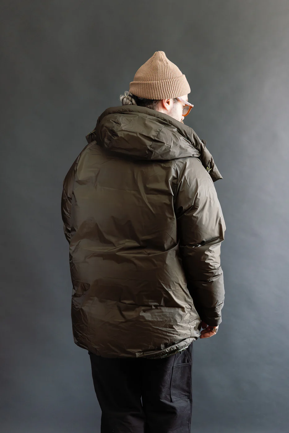 Aurora Light Down Utility Jacket - Khaki - Image 12