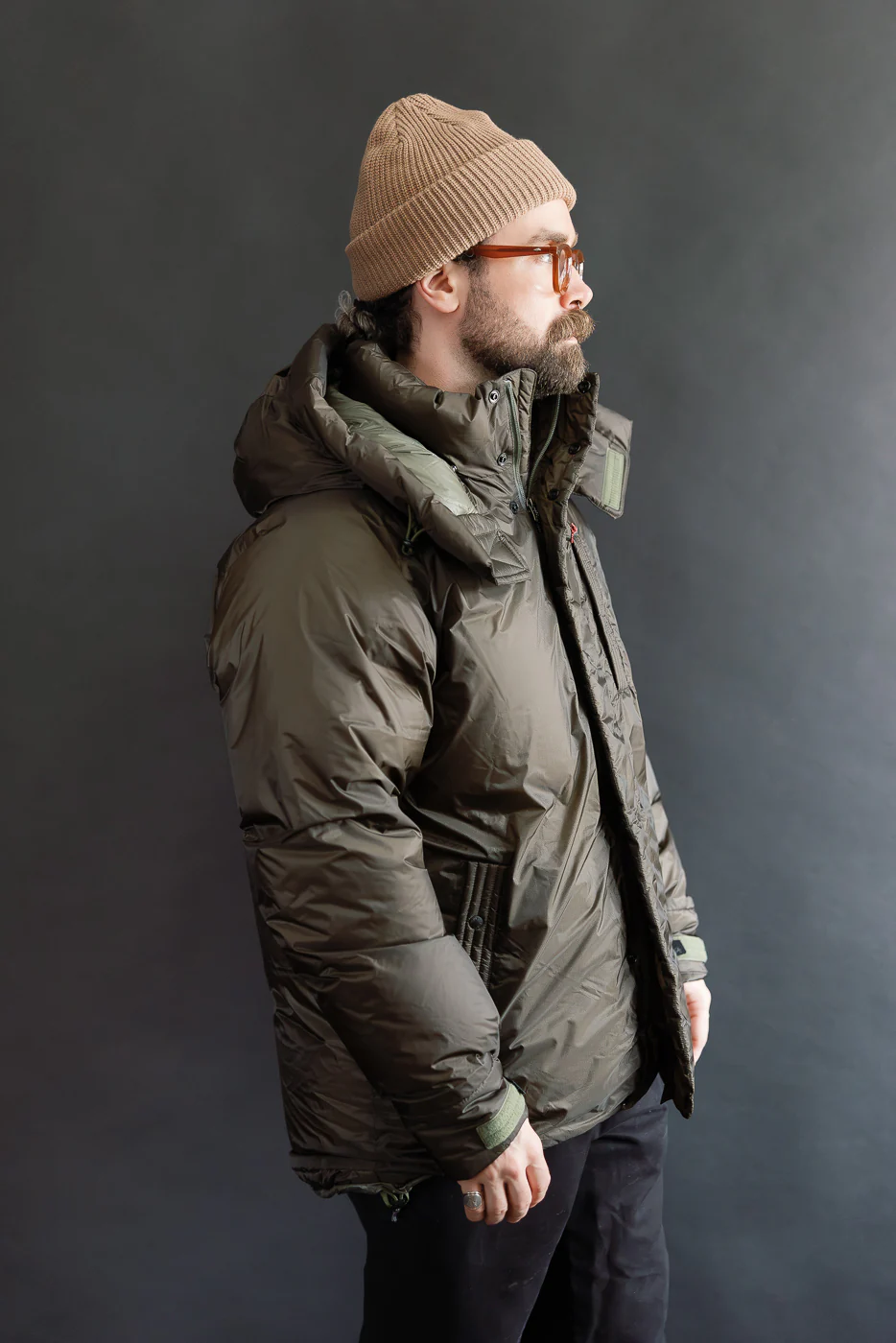 Aurora Light Down Utility Jacket - Khaki - Image 17