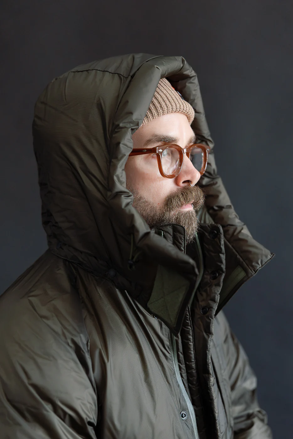 Aurora Light Down Utility Jacket - Khaki - Image 24