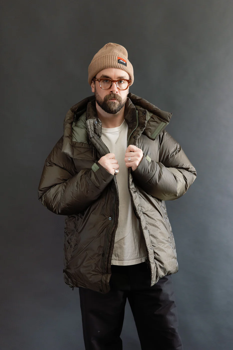 Aurora Light Down Utility Jacket - Khaki - Image 9