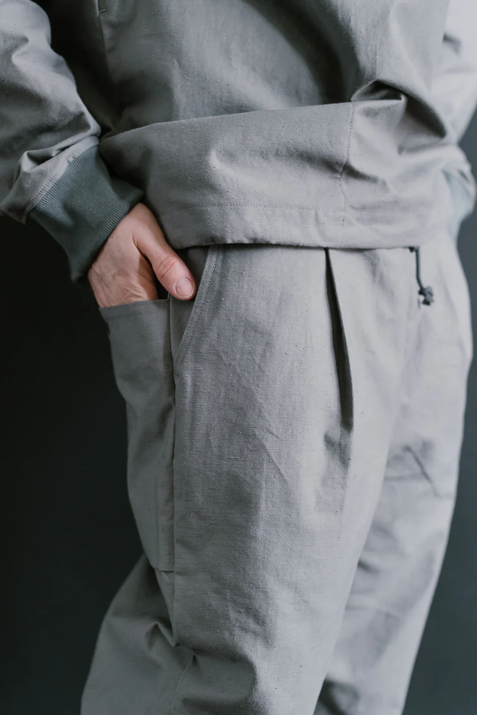 JM4507 - Back Nep Ump Pants - 330 True Gray - Image 16