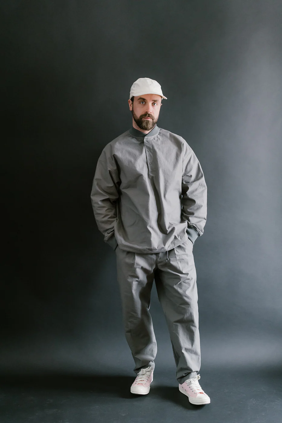 JM4507 - Back Nep Ump Pants - 330 True Gray - Image 7