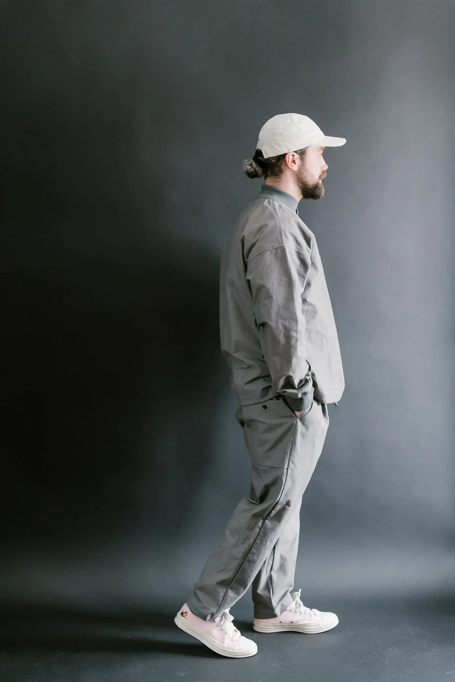 JM4507 - Back Nep Ump Pants - 330 True Gray - Image 8