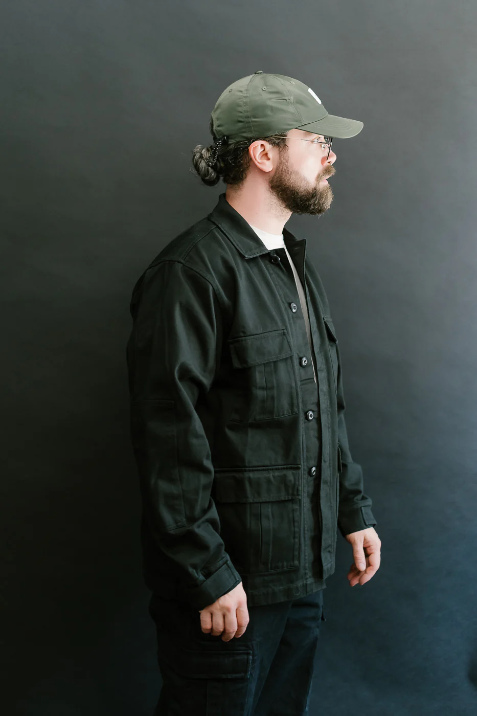 BDU Jacket Back Satin - Black - Image 12