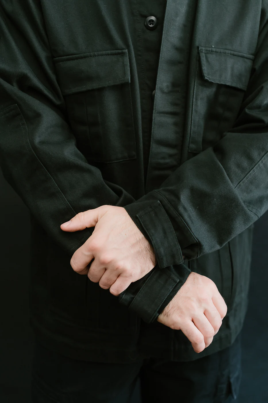 BDU Jacket Back Satin - Black - Image 17