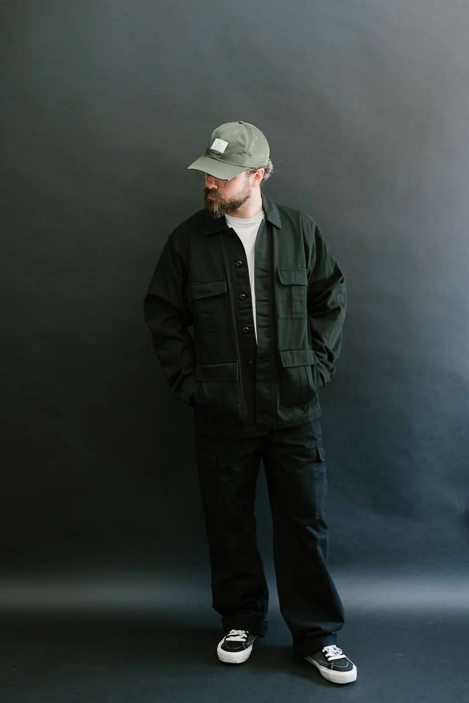 BDU Jacket Back Satin - Black - Image 6