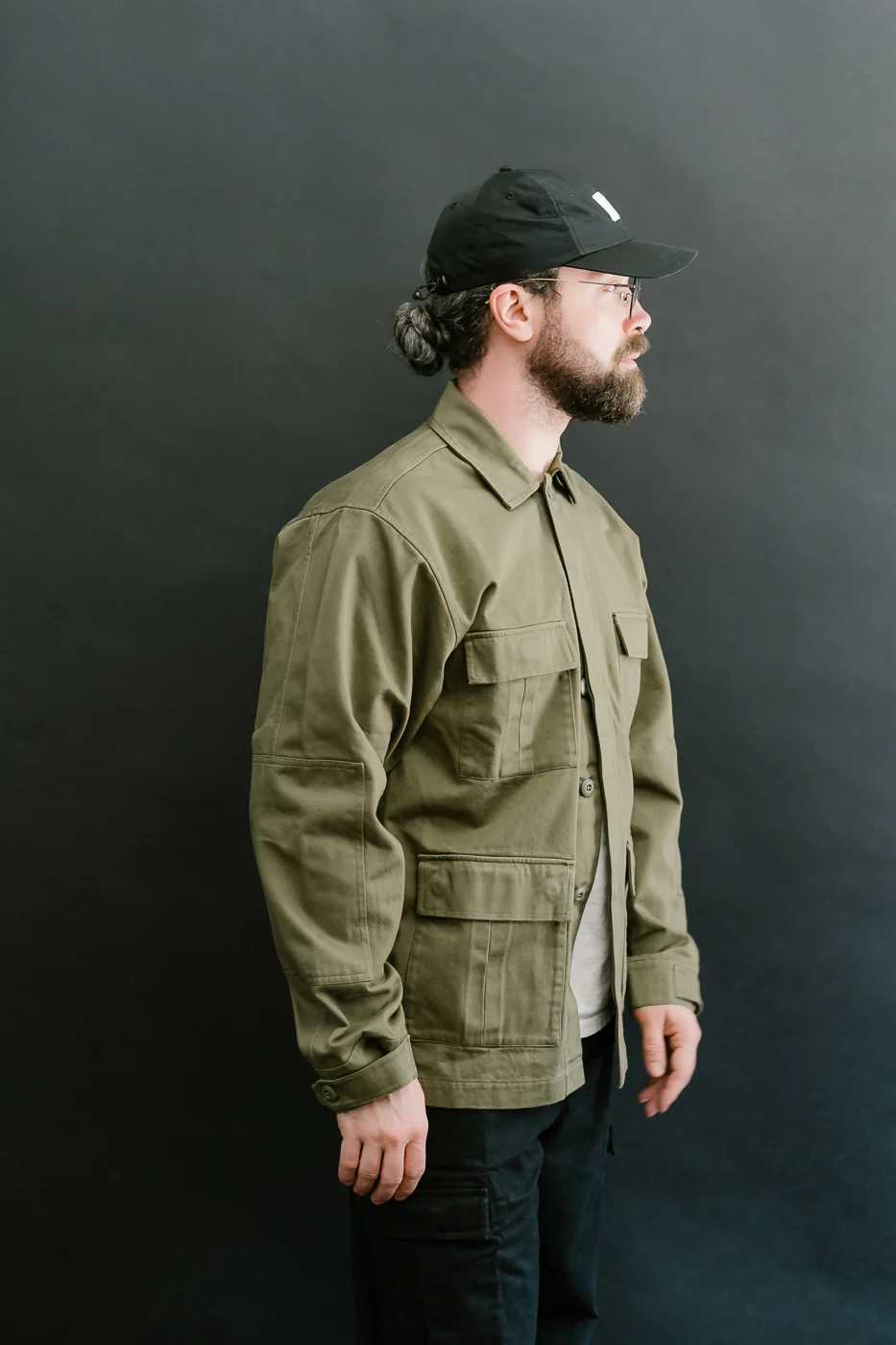 BDU Jacket Back Satin - Olive - Image 14