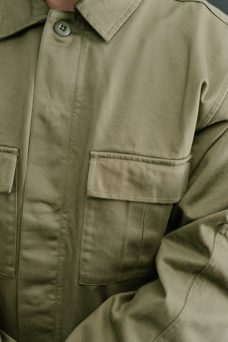 BDU Jacket Back Satin - Olive - Image 16