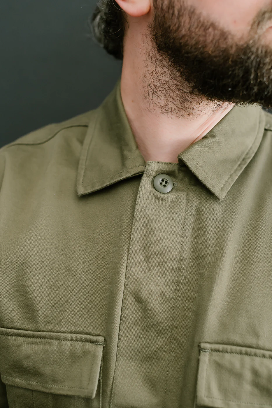 BDU Jacket Back Satin - Olive - Image 17