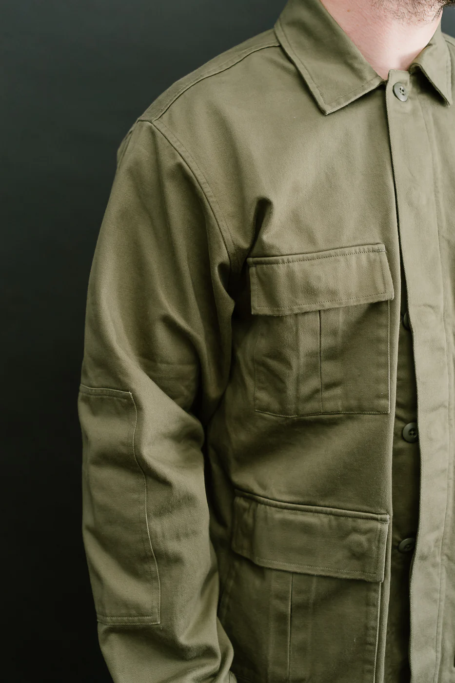 BDU Jacket Back Satin - Olive - Image 19
