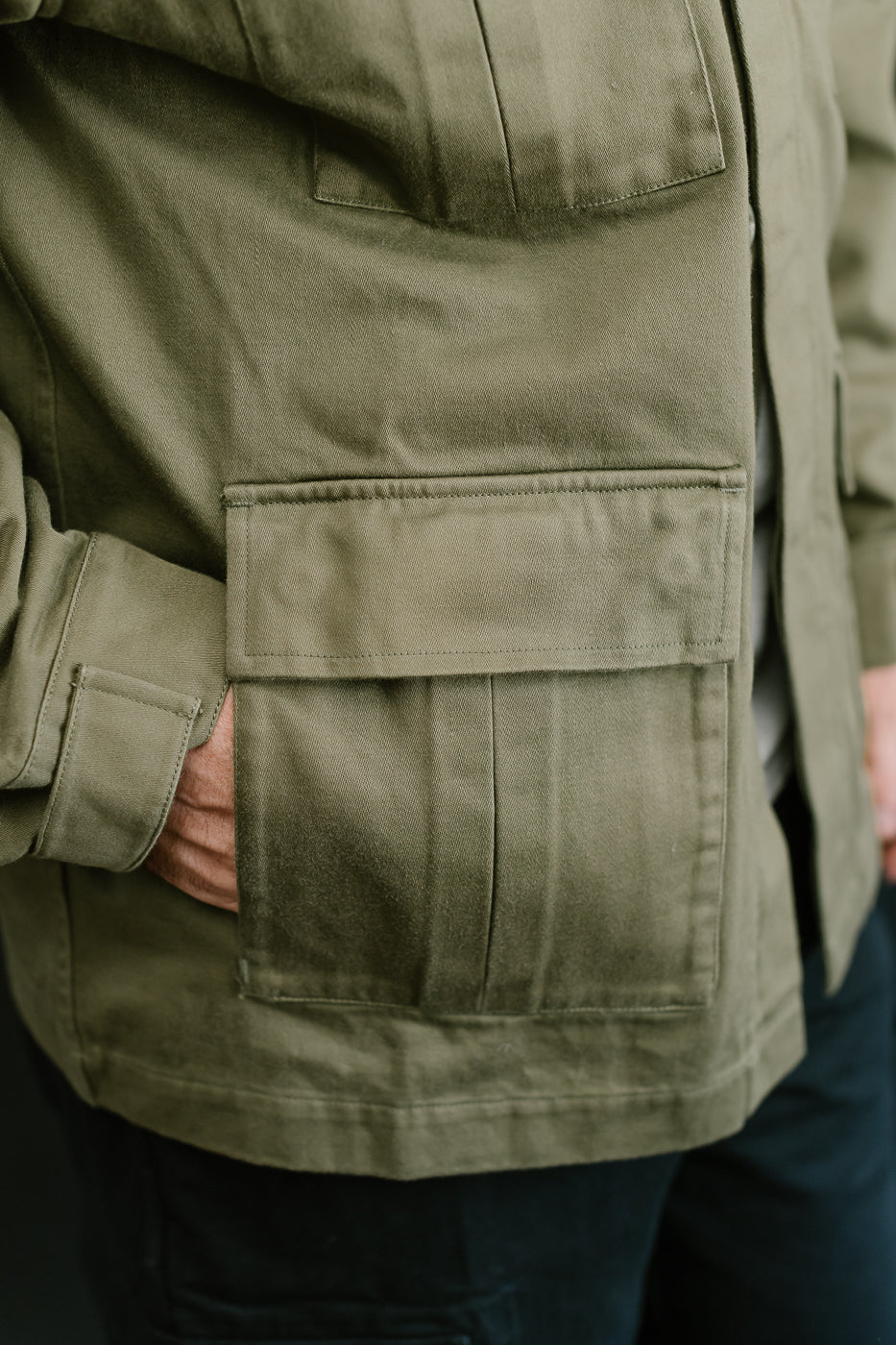 BDU Jacket Back Satin - Olive - Image 23