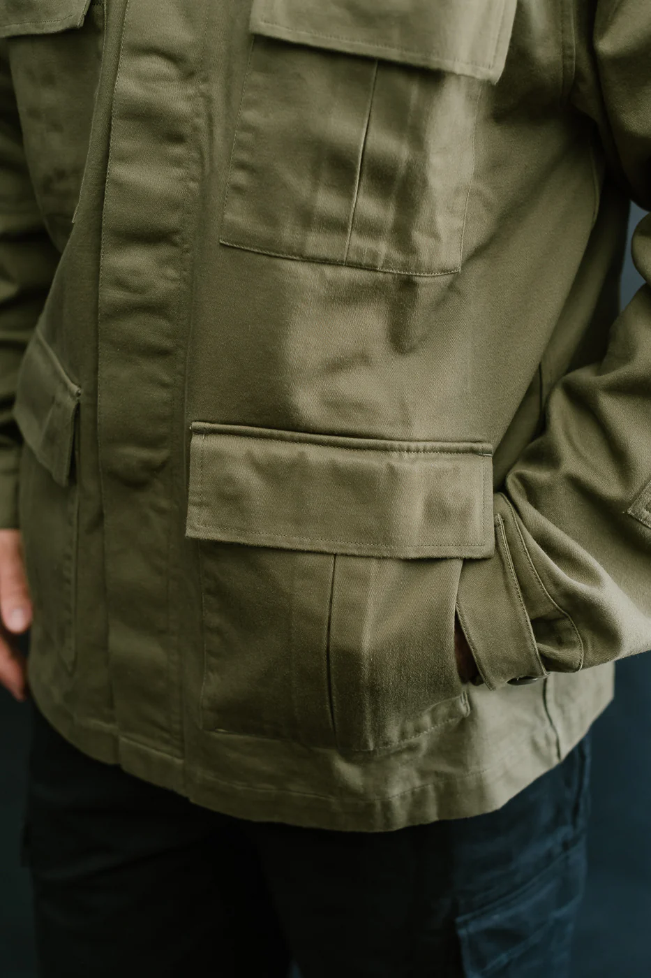 BDU Jacket Back Satin - Olive - Image 24
