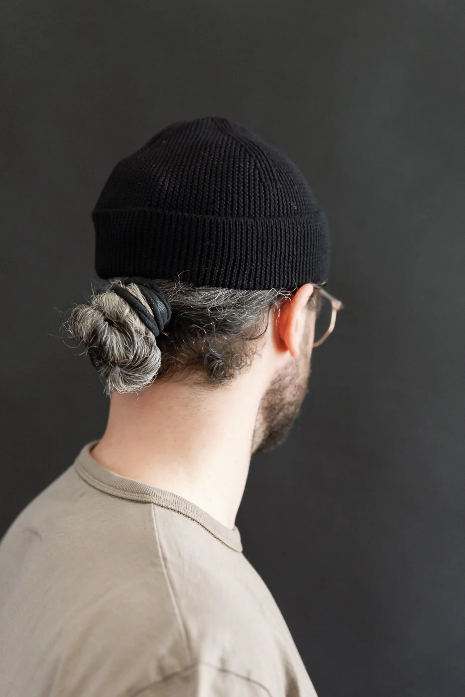 BEANIE01L.99 - Modern Fit Watch Cap Merino Wool - Deep Black - Image 6