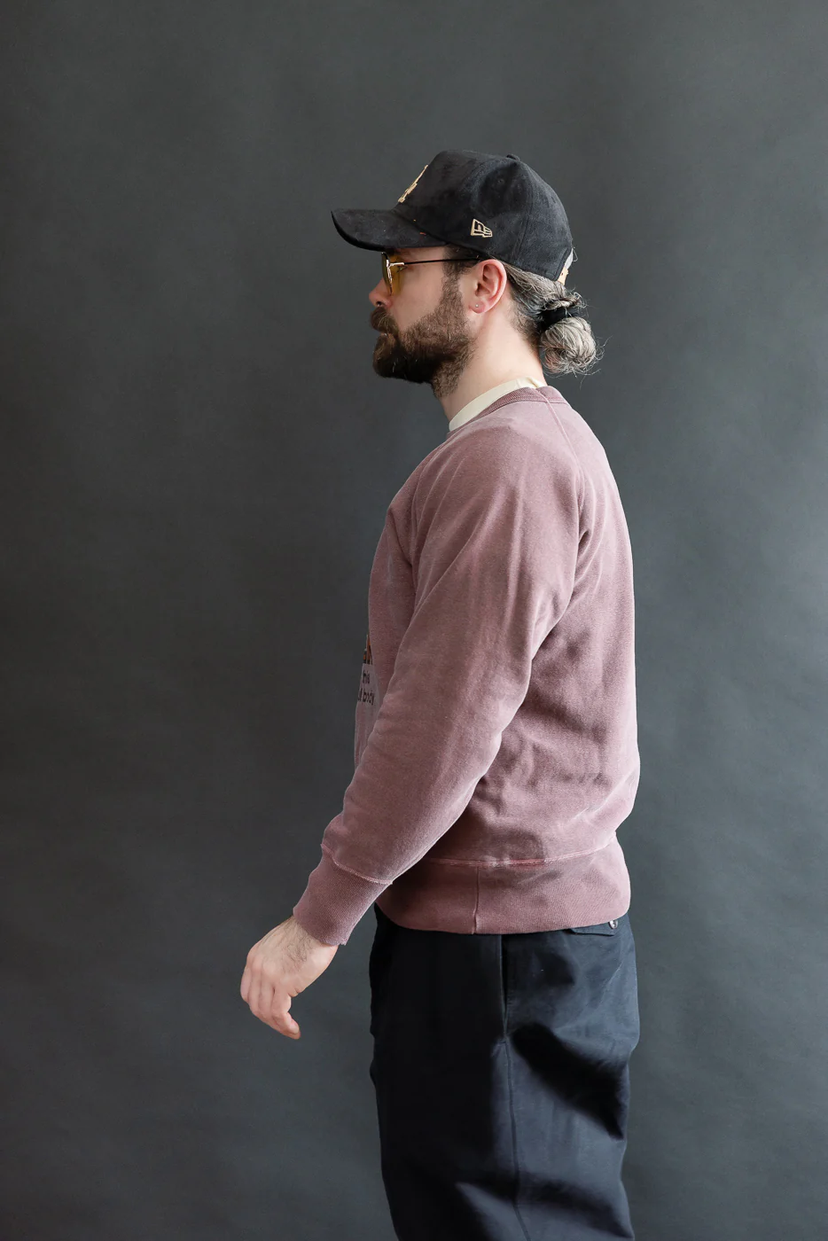 "Beer" Faded Print Sweatshirt - PD Bordeaux - Image 10