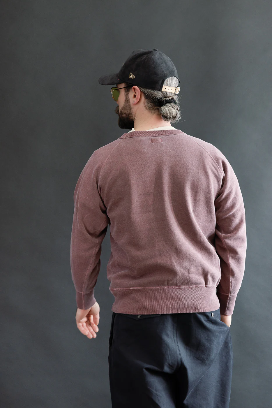 "Beer" Faded Print Sweatshirt - PD Bordeaux - Image 11