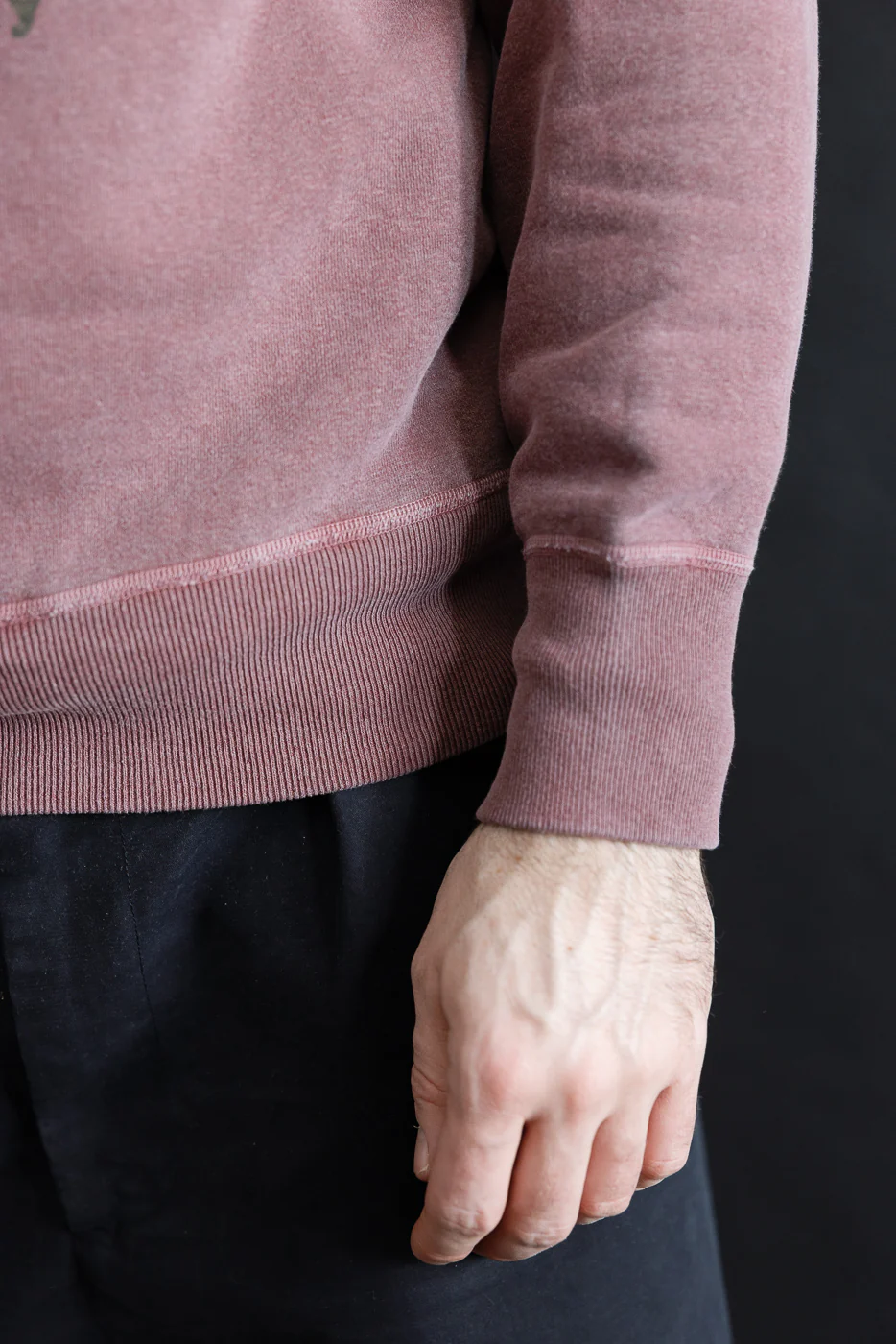 "Beer" Faded Print Sweatshirt - PD Bordeaux - Image 15