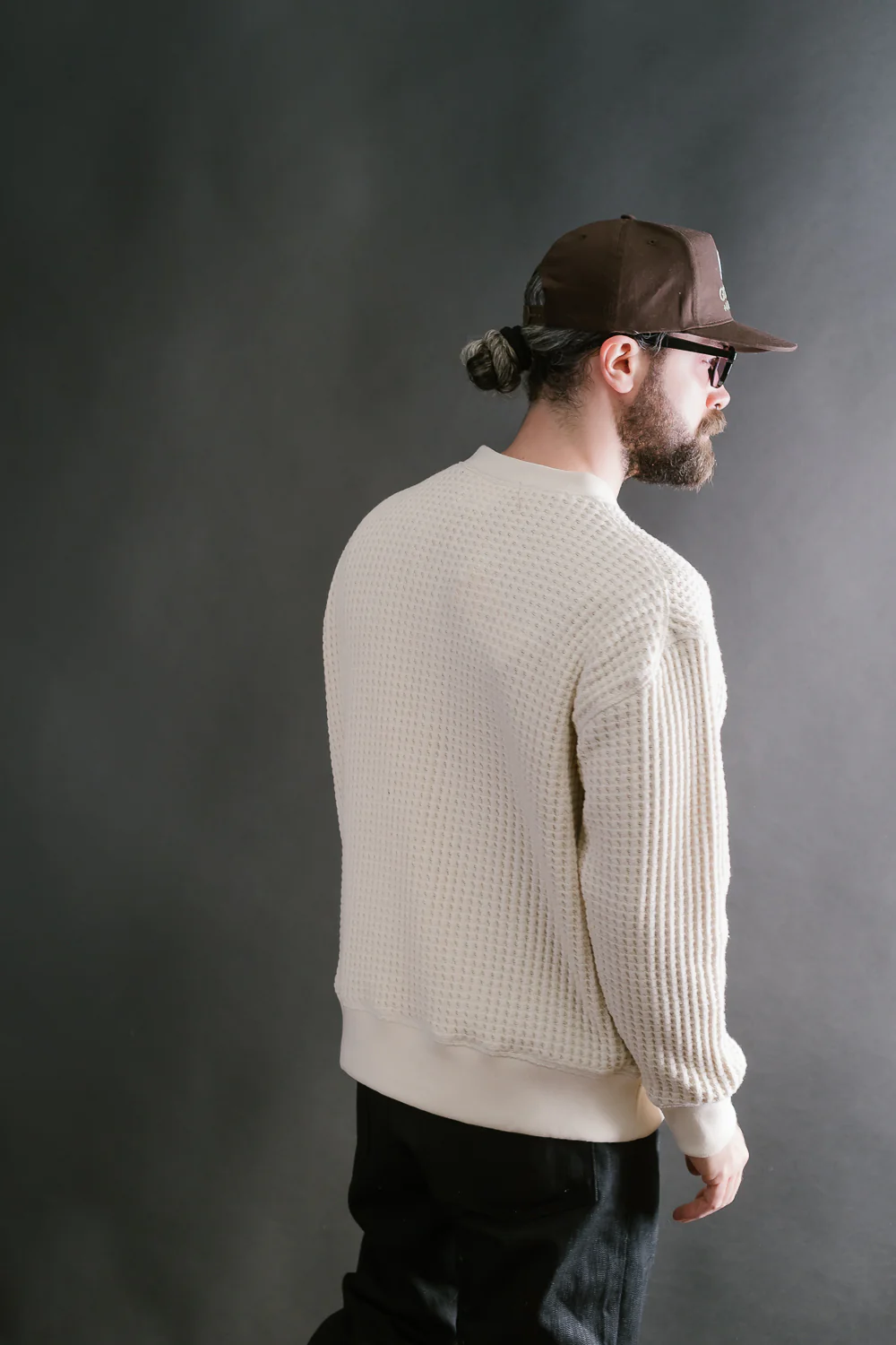 Big Waffle Crew Neck - 14 Ivory - Image 14