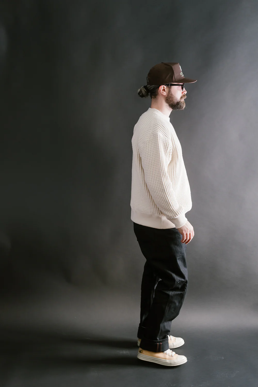 Big Waffle Crew Neck - 14 Ivory - Image 7