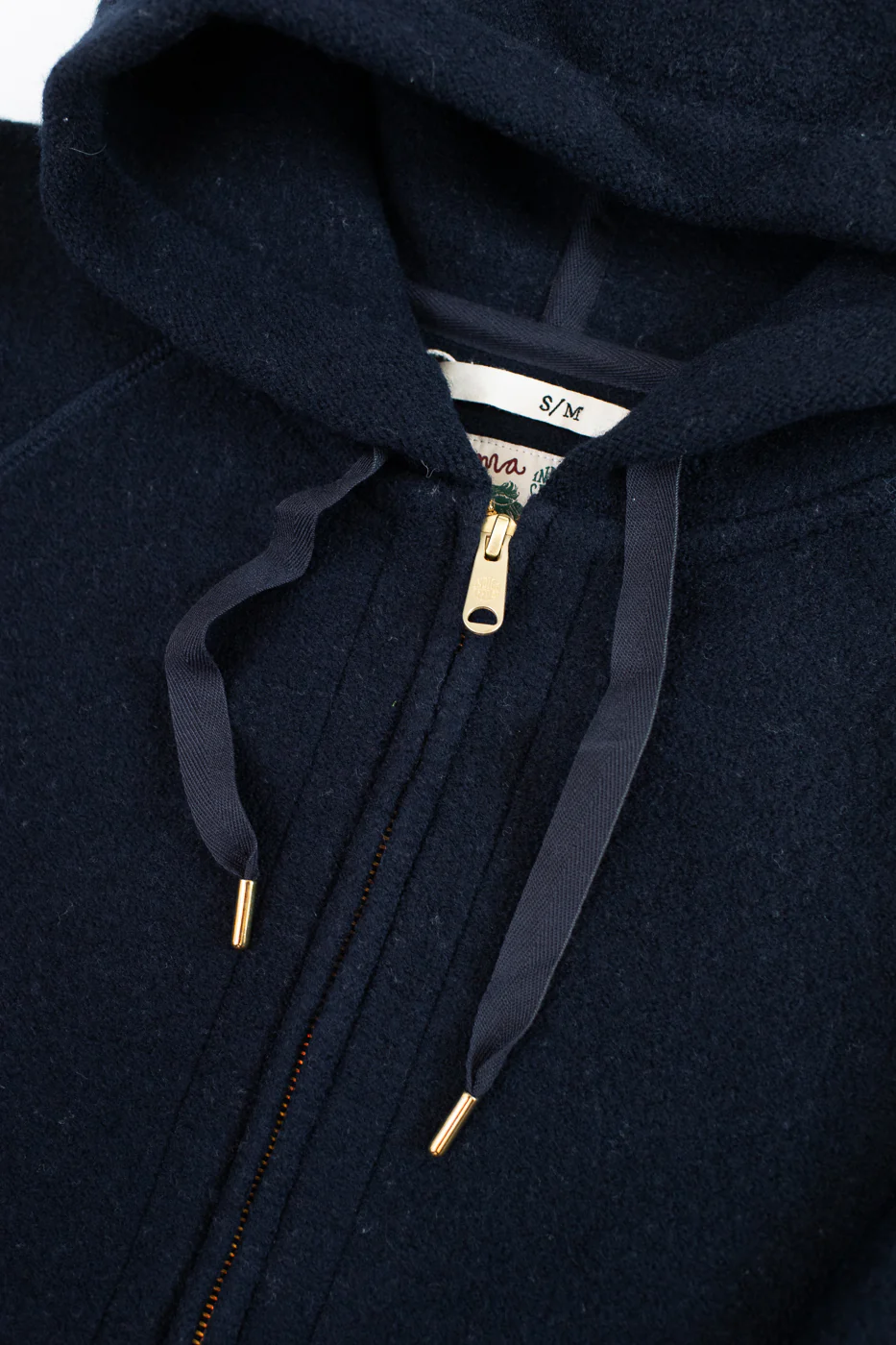 Bighorn Power Wool Zip Hoodie - Dark Navy - Image 3