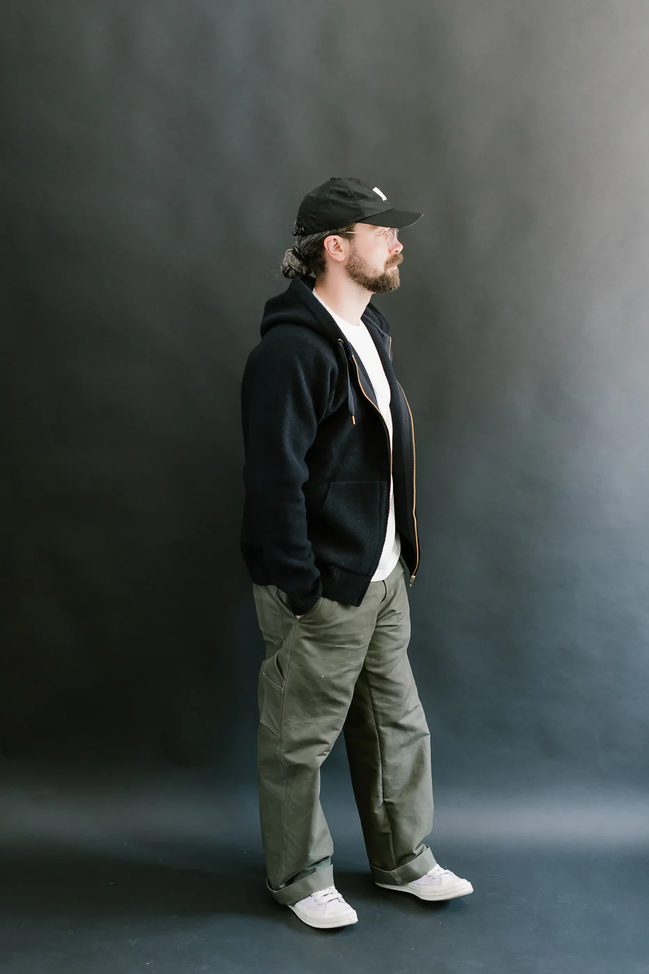 Bighorn Power Wool Zip Hoodie - Dark Navy - Image 7