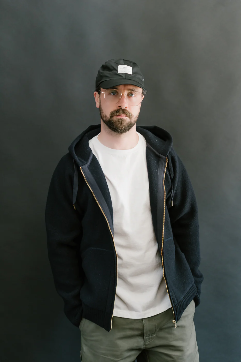 Bighorn Power Wool Zip Hoodie - Dark Navy - Image 9