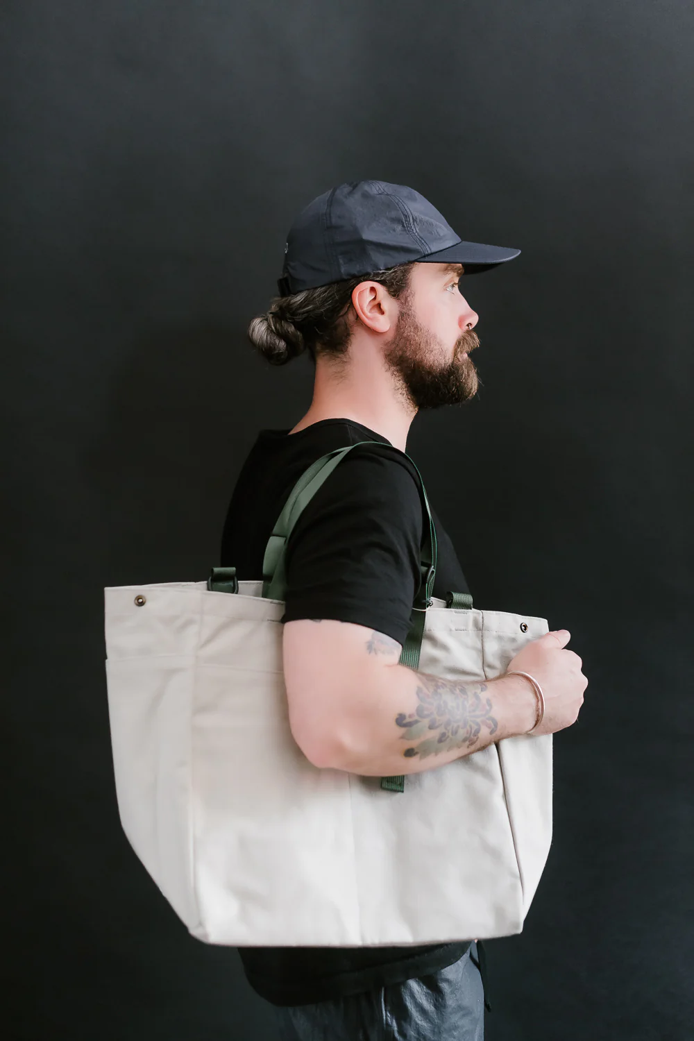BIP021SUN - "Bags in Progress" Carry-all Beach Bag - Pearl Grey - Image 6