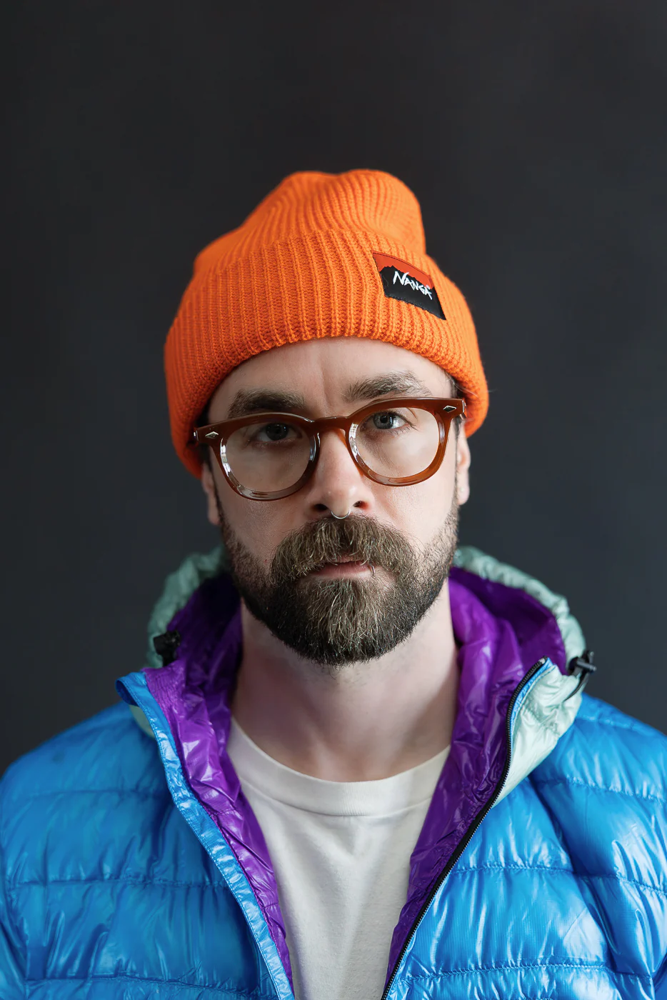 Box Logo Bulky Beanie - Orange - Image 3