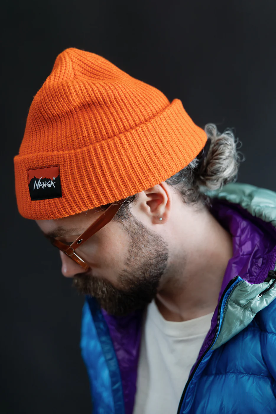 Box Logo Bulky Beanie - Orange - Image 5