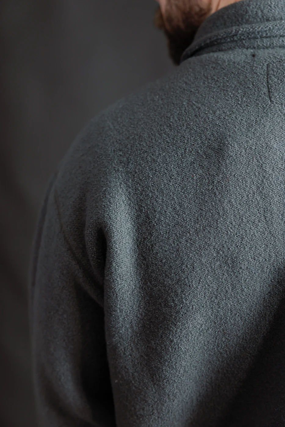 Brewster Shirt Boiled Wool - Dark Grey - Image 21