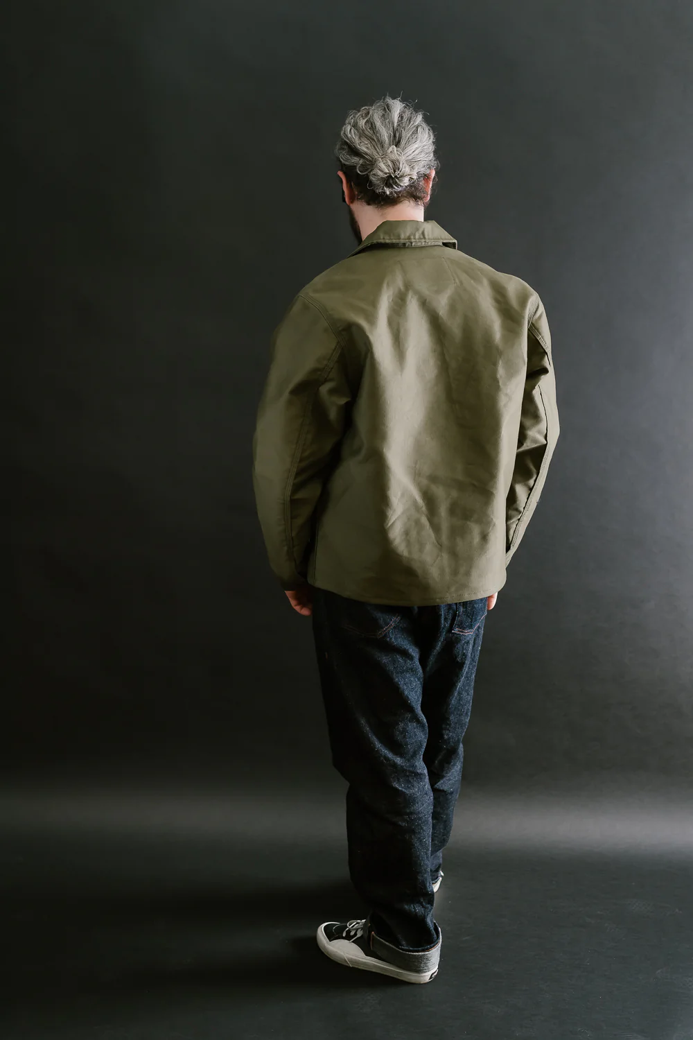 Brushed Jungle Cloth Zip Jacket - Army - Image 7
