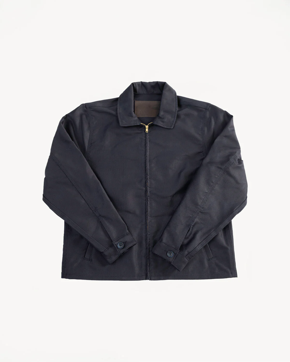 Brushed Jungle Cloth Zip Jacket - Navy