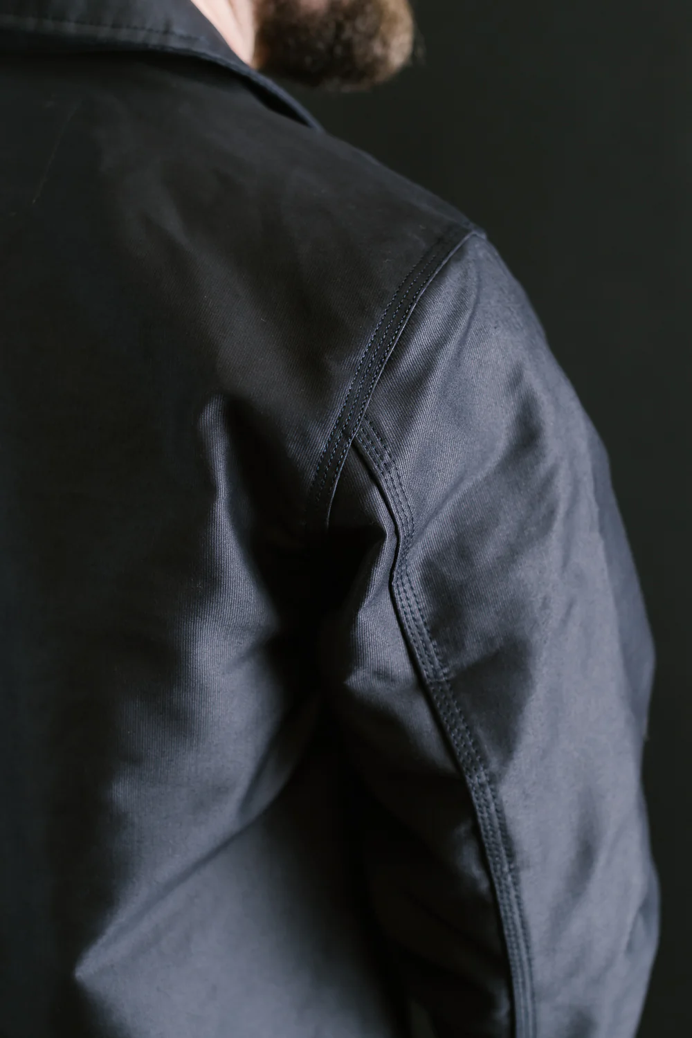 Brushed Jungle Cloth Zip Jacket - Navy - Image 16