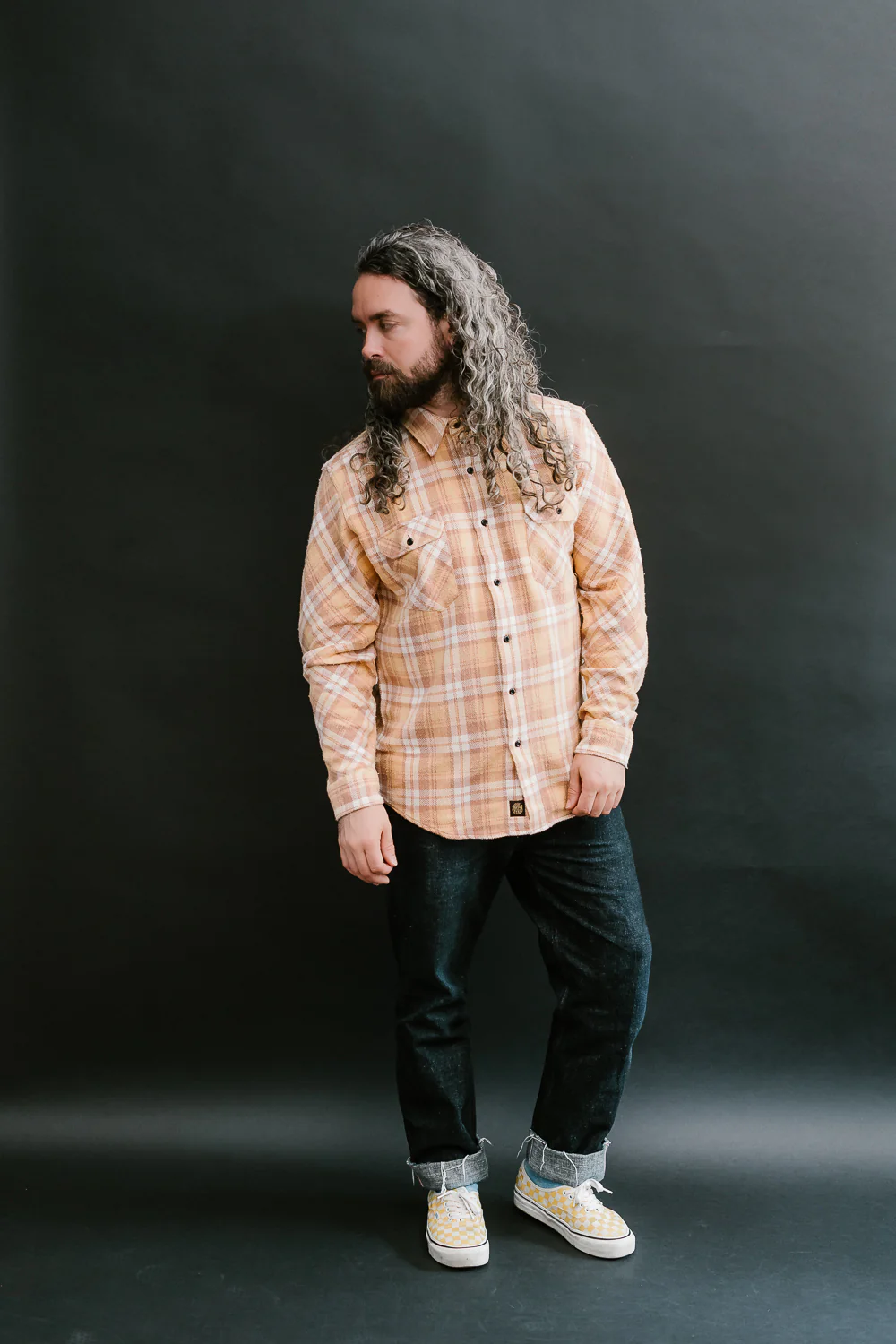 Bryson Check Flannel - Sunfaded Ochre - Image 7