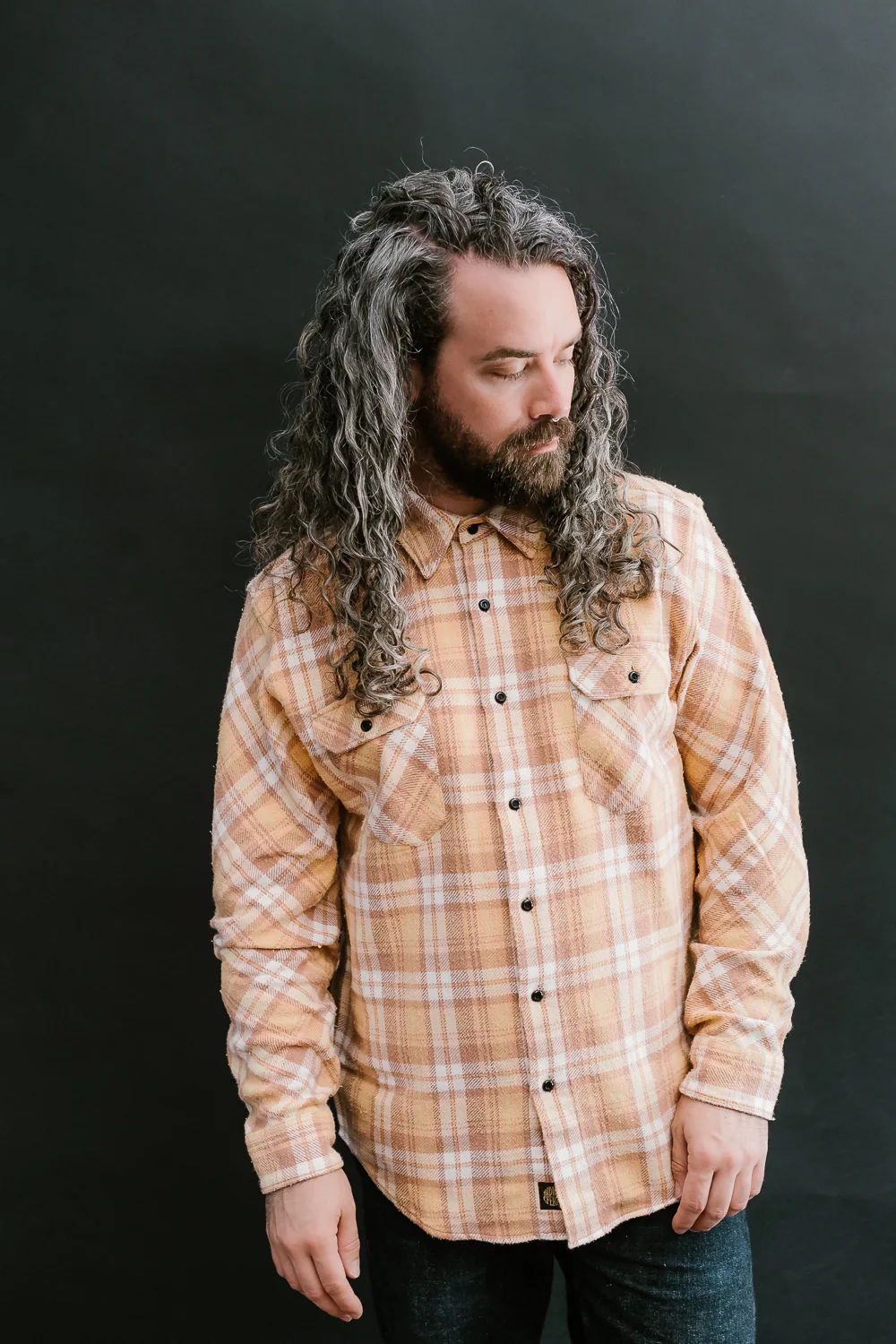 Bryson Check Flannel - Sunfaded Ochre - Image 9