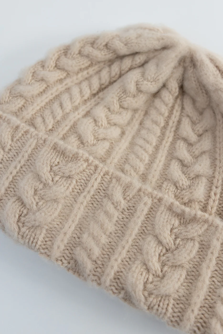 Cable Festival Hat - Oatmilk - Image 2