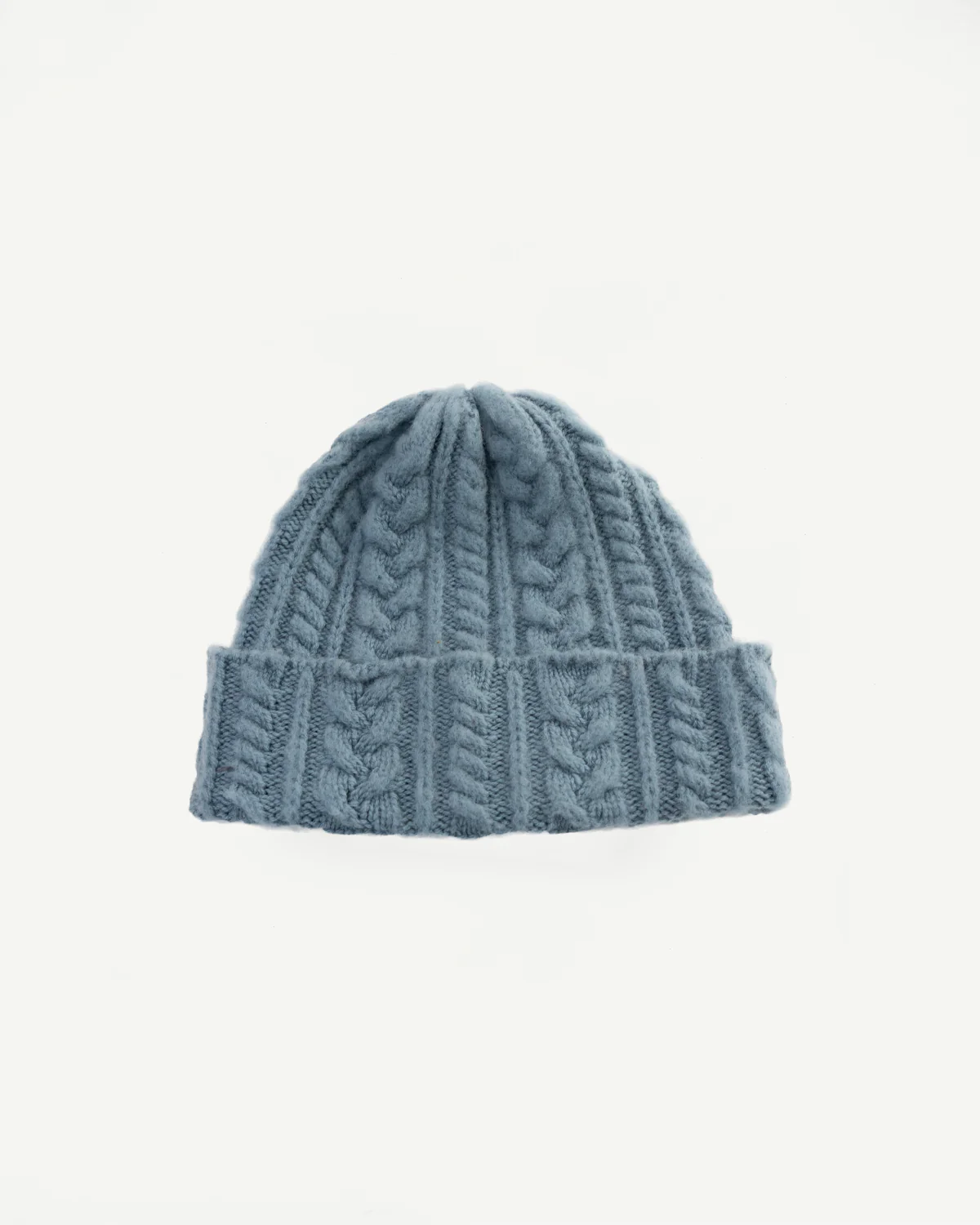 Cable Festival Hat - Soft Blue