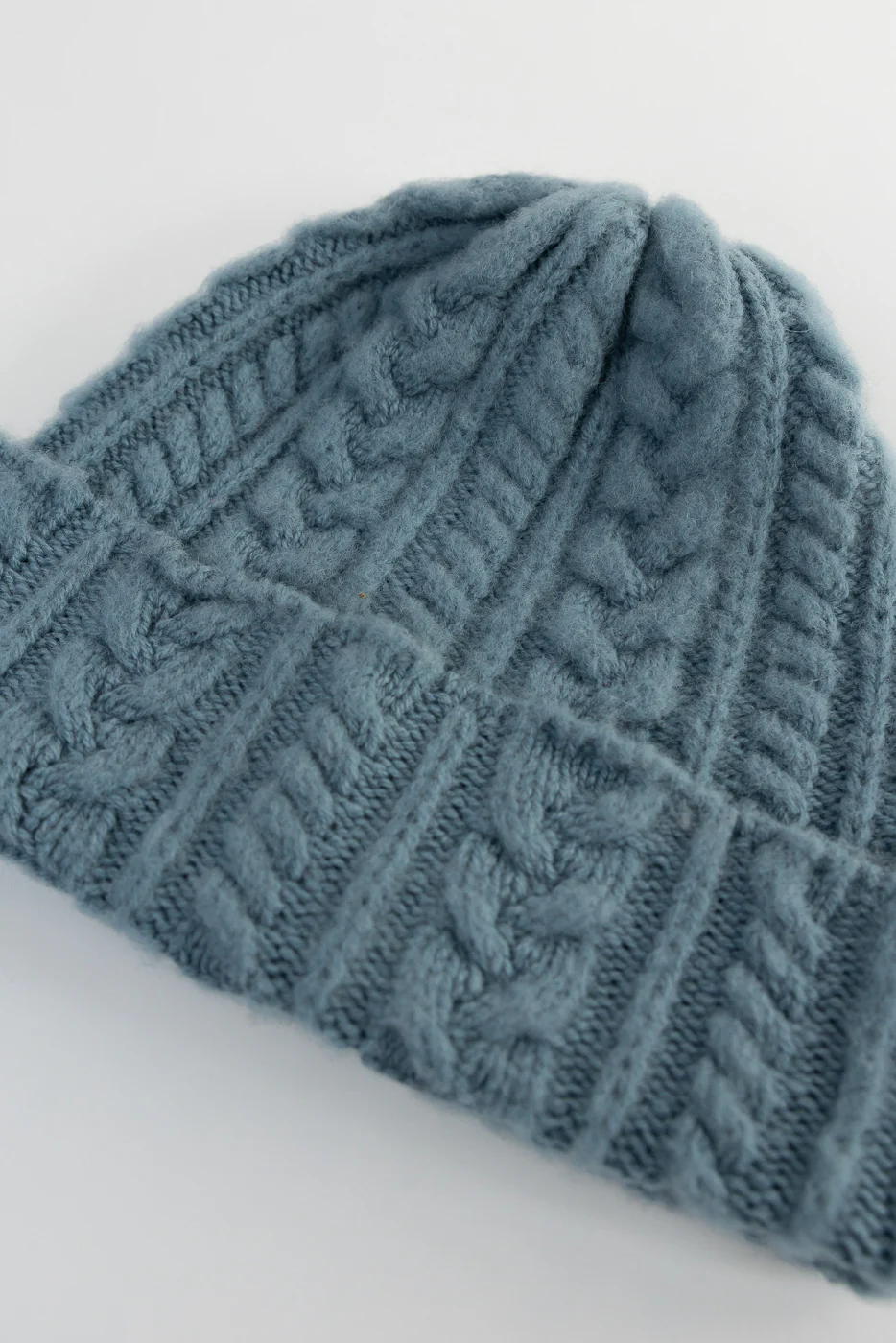 Cable Festival Hat - Soft Blue - Image 2