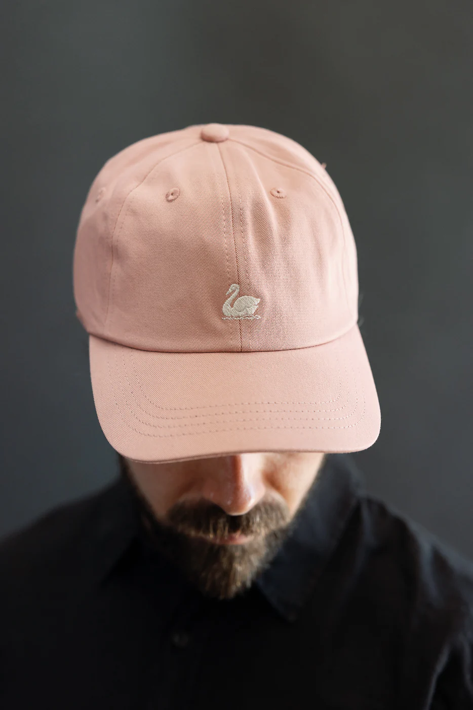 CAP01.3902 - Swan Logo Cotton Twill Cap - Rosewood, Nature - Image 11