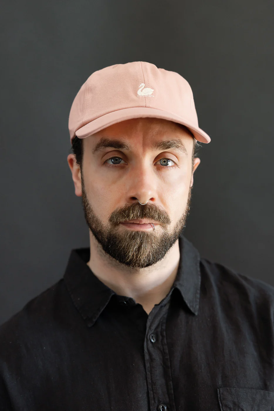 CAP01.3902 - Swan Logo Cotton Twill Cap - Rosewood, Nature - Image 7