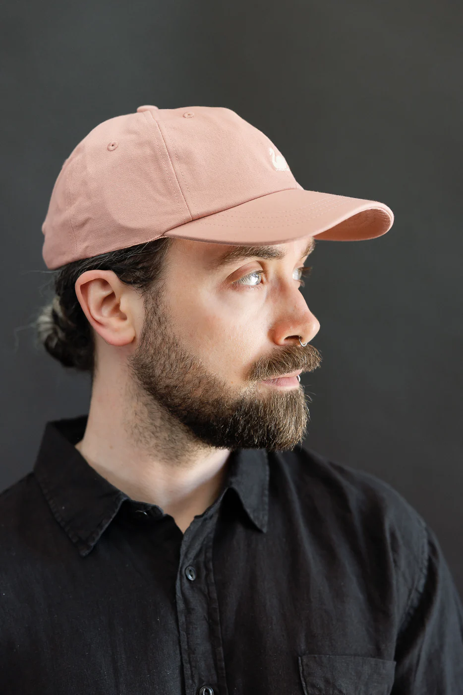 CAP01.3902 - Swan Logo Cotton Twill Cap - Rosewood, Nature - Image 8