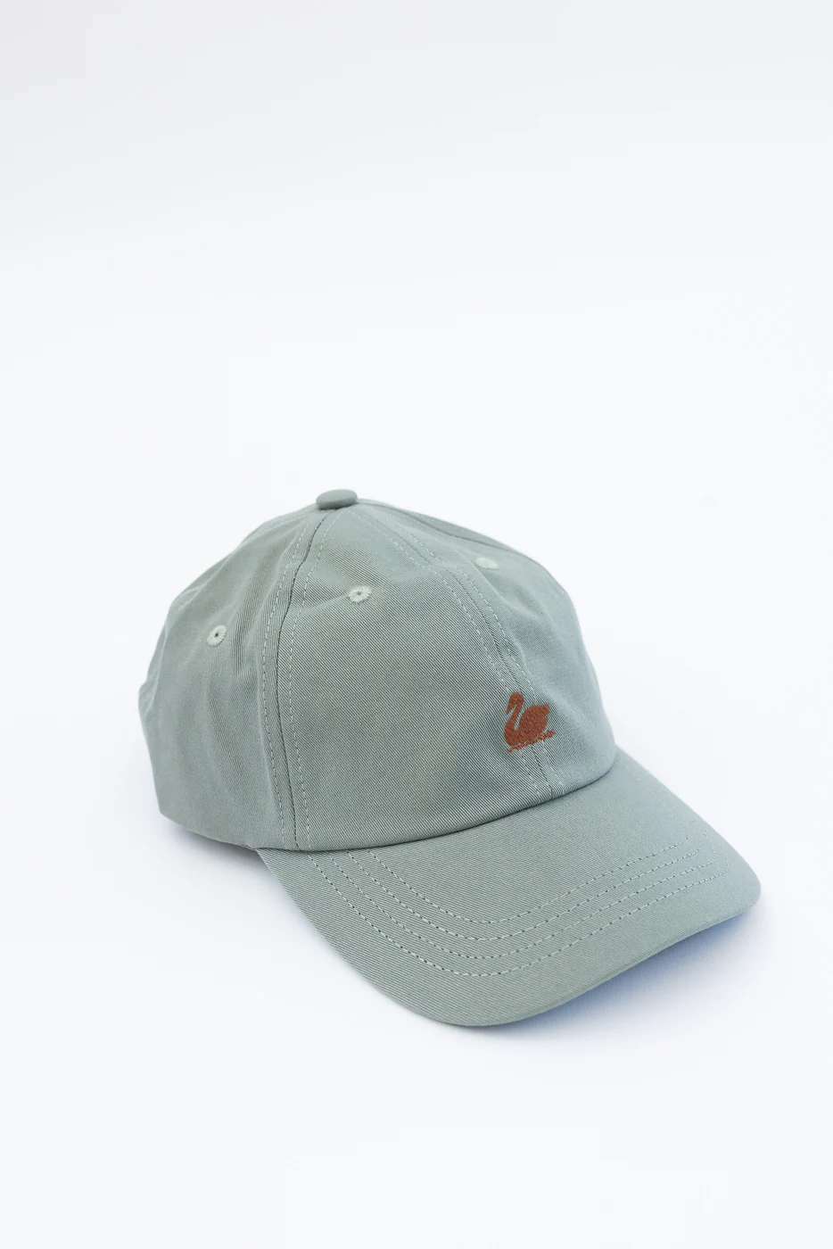 CAP01.4112 - Swan Logo Cotton Twill Cap - Light Army, Nut - Image 5