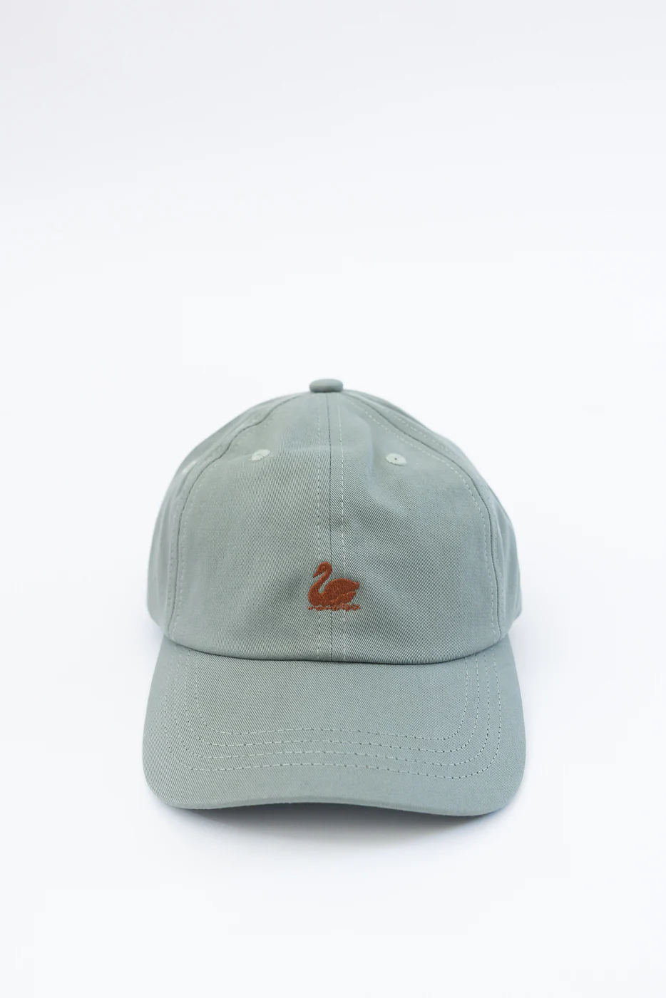 CAP01.4112 - Swan Logo Cotton Twill Cap - Light Army, Nut - Image 6