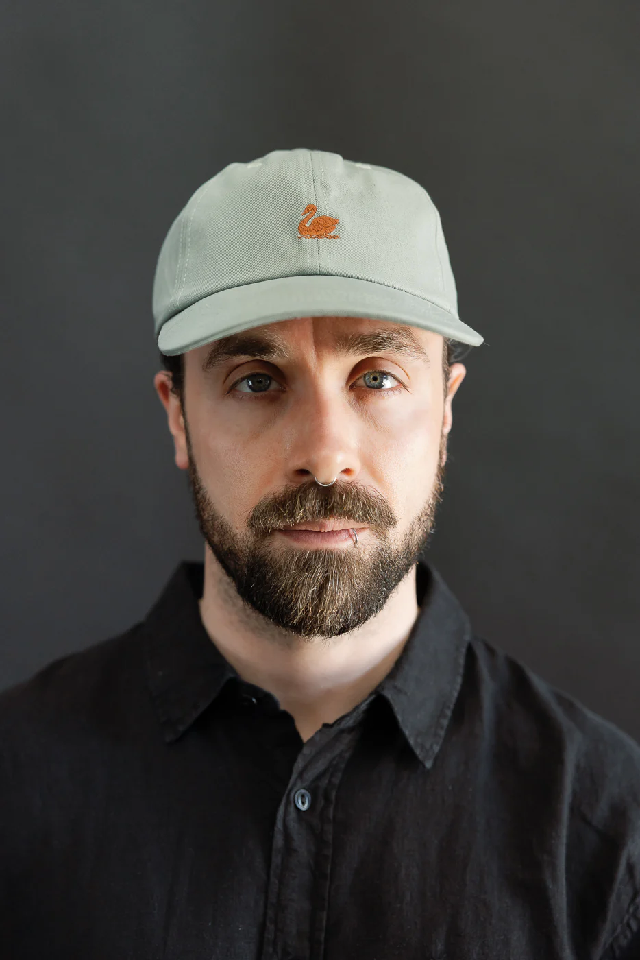 CAP01.4112 - Swan Logo Cotton Twill Cap - Light Army, Nut - Image 7